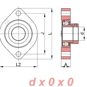 Wysoka jakość Zespół z oprawą żeliwną ESFD205-14 SNR